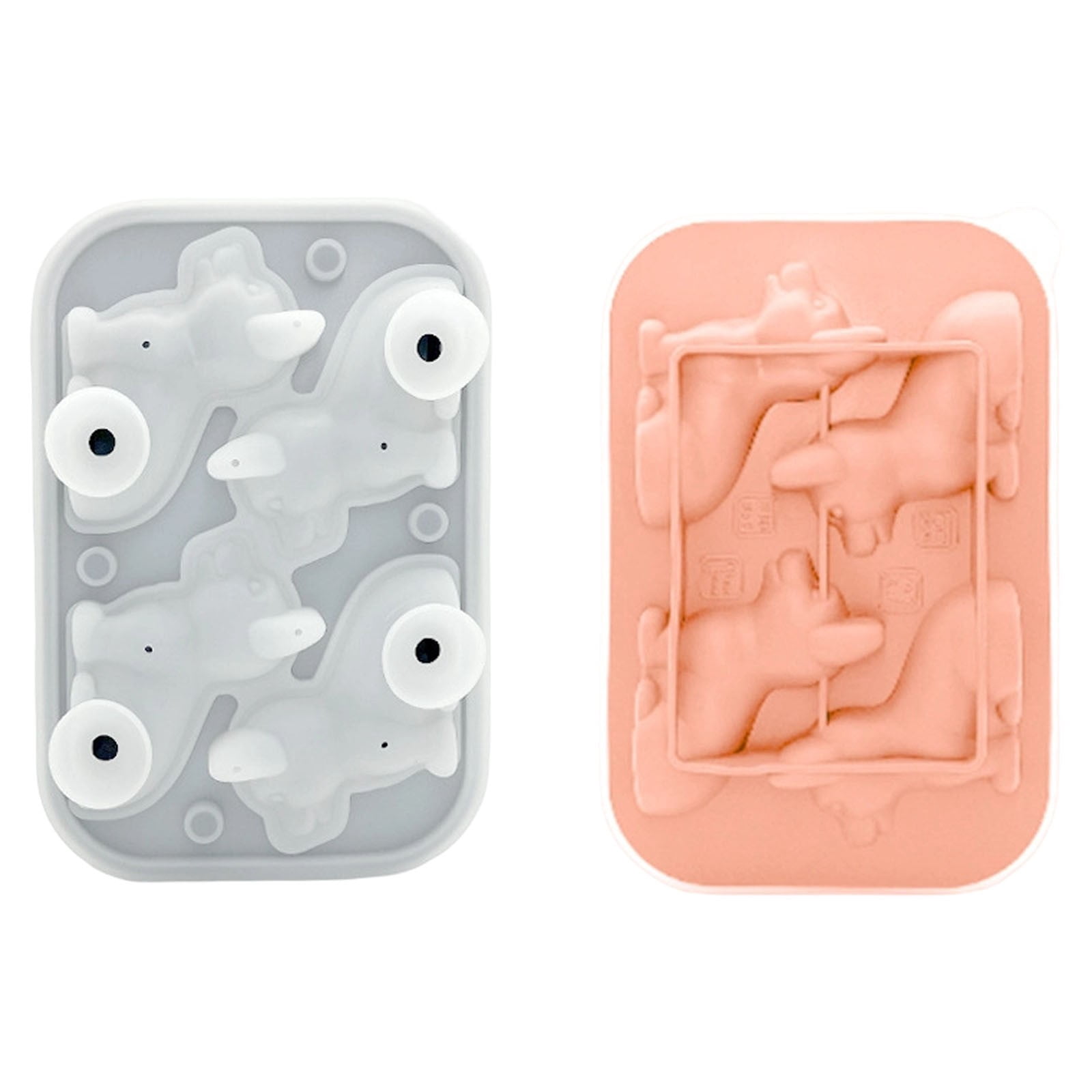 Ice Cube Mold Silicone Ice Cube Mold Ice Cube Tray Large Ice Cube Mold 4PC Silicone Dog Ice Grid Ice Mold Silica Gel