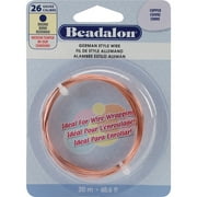 German Style Wire-Copper Round - 26 Gauge, 65.5', Pk 3, Beadalon