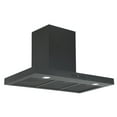 thumbnail image 2 of Ancona 36” 440 CFM Convertible Wall Mount Rectangular Range Hood in Matte Black, 2 of 6