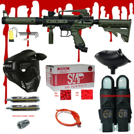 Tippmann Cronus .68 CAL Paintball Gun Kit - Ready Play Blood (Best Mid Range Paintball Gun)