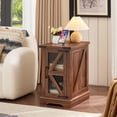 thumbnail image 3 of Joaxswe Wood 3-Piece Adult Coffee Table Sets Includes 1 and 2 End Tables Home Accent Furniture for Living Room, Brown, 3 of 9