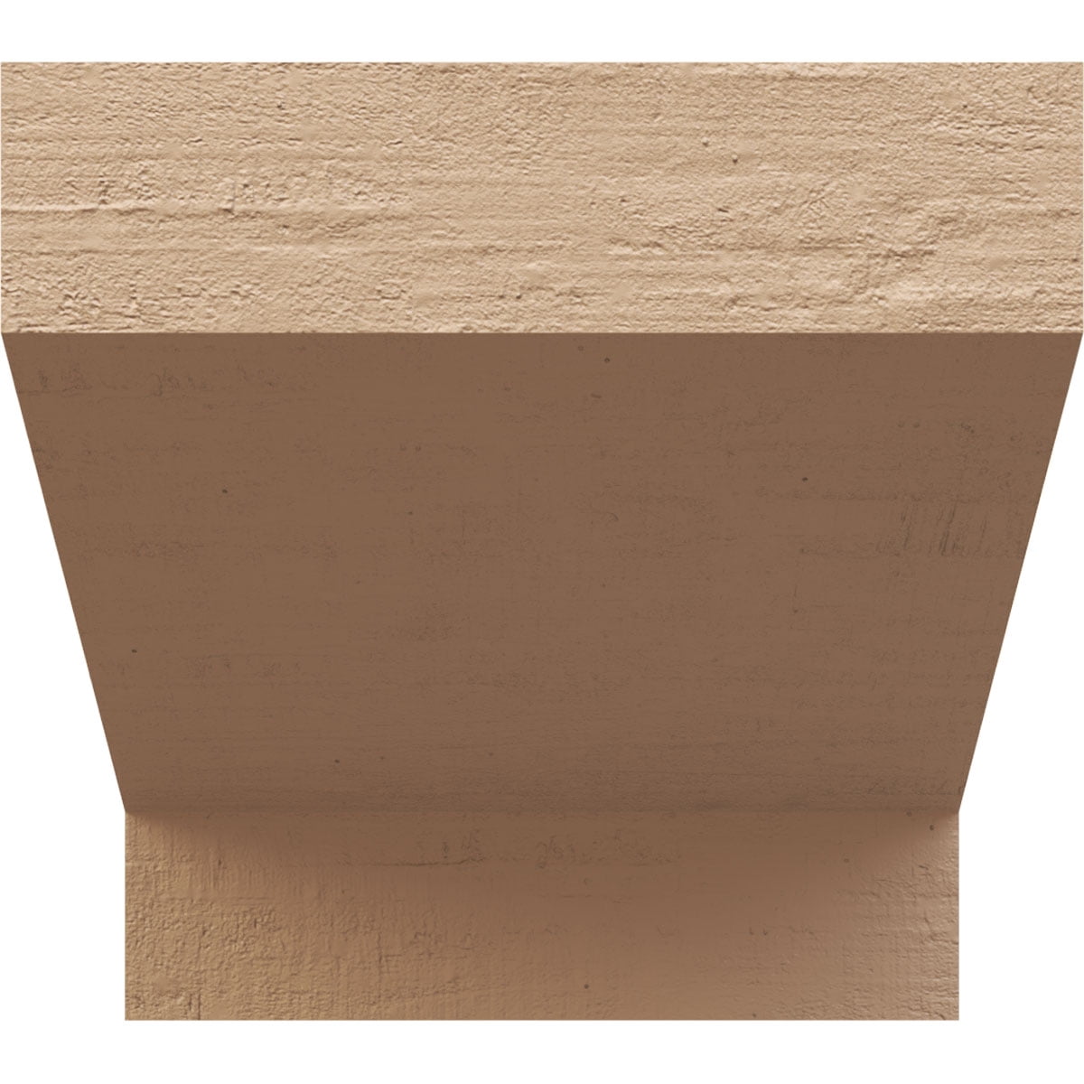 10"W x 10"D x 10"H Wide Clemmons Rough Cedar Woodgrain TimberThane Corbel, Primed Tan