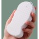 thumbnail image 5 of Paquete de 2 esponjas de baño exfoliantes ultra suaves blancas, esponjas de baño exfoliantes corporales, reutilizables, con cordón, 5 of 5
