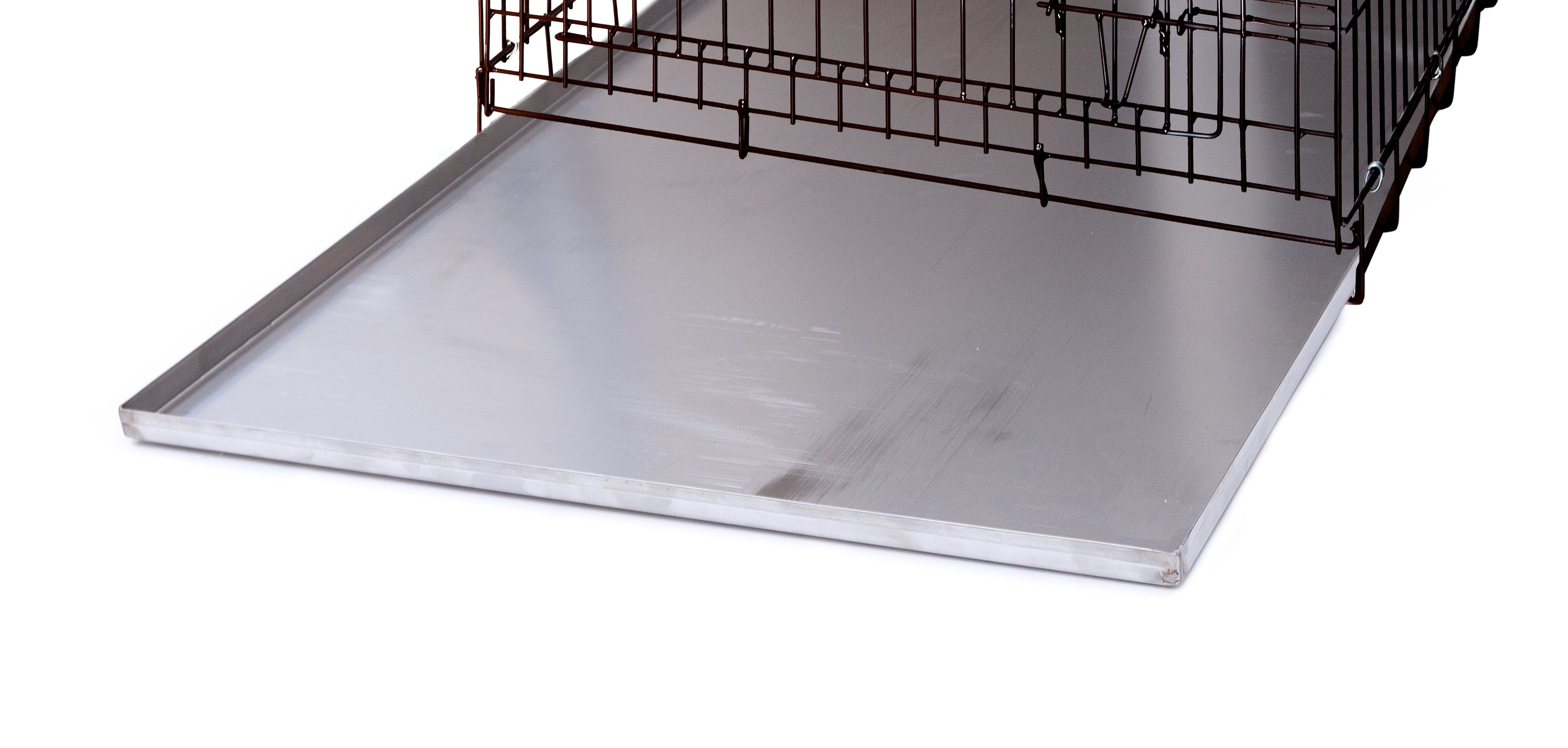 Pinnacle Systems Leakproof Galvanized Replacement Tray for Dog Crate, Regular 47X29.13X1