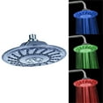 thumbnail image 1 of HOARBOEG LED Top Spray Temperature Control Three Color Temperature Sensing Color Changing Luminous 8-inch Circular Shower HeadHousehold Cleaning Tools, 1 of 9