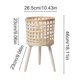 thumbnail image 3 of Soporte de madera para macetas | Estante de exhibición para plantas tejidas | Almacenamiento escalonado para plantas en maceta | Organizador de jardín para balcón interior, 3 of 6