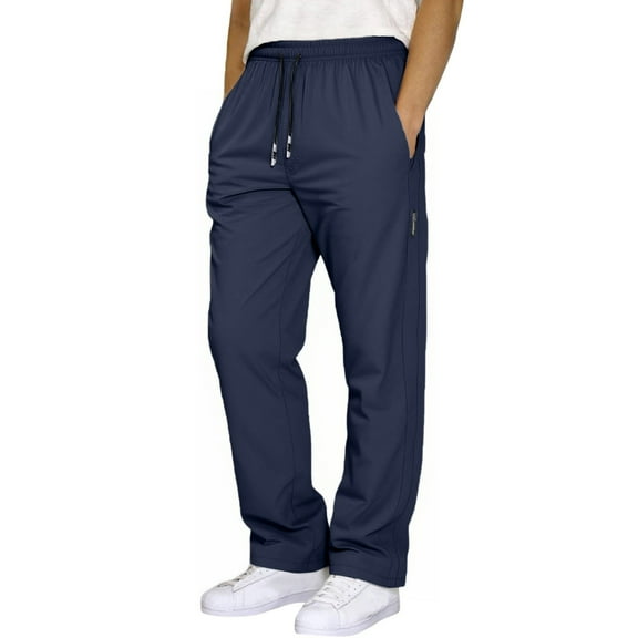 Men's Winter Lined Casual Trousers for Daily Relaxed Wear Comfortable Loose Fit Design Ideal Cold Weather Outdoor Activities Casual Pants Elastic Waist Straight Work Pants for Men