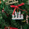 thumbnail image 3 of Adorno Navideño Familiar Decoración Personalizada de Pingüino Colgantes de Madera Escritos a Mano Cuidadosamente Pintados a Mano Adecuado para Uso Familiar, 3 of 7