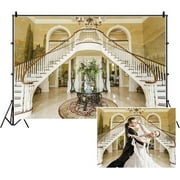 Yeele 10x8ft European Palace Backdrop for Photography Luxurious Interior Elegant Stair Chandelier Wall ing