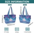 thumbnail image 3 of Tote Bag Quilted Tote Bag Women's Tote Handbags Suitable for Work, Beach, Travel and Shopping Frozen Palace Ice Snow, 3 of 7