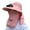Pink, variant on Xfvqtps Men Women Solar Power Fan Hat Cooling Sun Hat with Sun Visor Detachable Flap Camping Beach Hats with Fans USB Charging Summer Hats