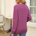 thumbnail image 3 of Fankiway Plus Size Pulls Dégagement Femmes Mode Casual Couleur Rétro Tricot à Manches Longues Col Rond Pulls Femmes Pulls et Cardigans, 3 of 8