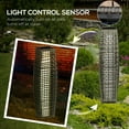 thumbnail image 3 of Resenkos Standing Lamps, Outdoor Floor Lamps,Outdoor Garden Lantern Pathway Light with Auto On/Off LED Lights, Gray, 3 of 11