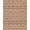 Burnt Orange Gray Ivory, Pattern 1, variant on ODIKA Stepped Geometric Bands Mirrored Diamond Rustic Watercolor Print Non-Slip Chair-Friendly for Home Office, Gaming Room, Under Desk
