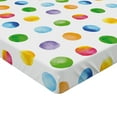 thumbnail image 2 of Watercolor Fitted Sheet, Abstract Brush Stroke Polka Dots Grunge Geometric Pattern Spotted Background, Decorative Soft Bedding All-round Elastic Pocket, California King, Multicolor, by Ambesonne, 2 of 3
