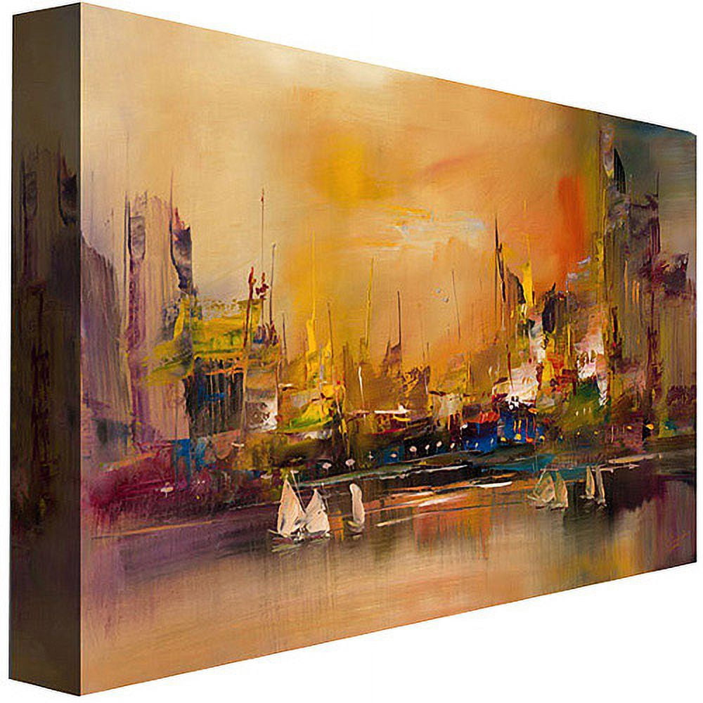Trademark Fine Art "City Reflections" Canvas Wall Art by Rio