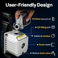 thumbnail image 7 of SPECSTAR 3.5 CFM 1/4 HP 110V Single Stage HVAC Vacuum Pump for R134a R12 R22 R502 R410a Systems, Auto AC Vacuum Pump for Air Conditioner Servicing Resin Degassing with Oil Bottle, 7 of 7