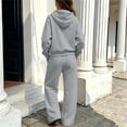 thumbnail image 5 of Abcomgle Girls Jogger Set Size 10-12 Fleece Full Zip Long Sleeve Sweatshirts and Straight Leg Sports Pants for Girls Hooded Girls Tracksuit, 5 of 5