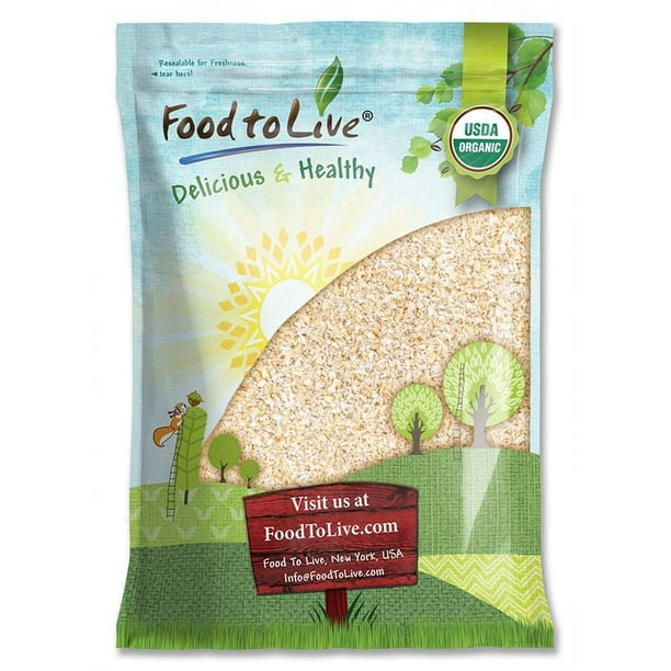 Organic Oat Bran by Food to Live (NonGMO, Raw, High Fiber Hot Cereal