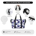 thumbnail image 3 of Travel Duffle Bag Blueberry Print white Travel Tote Bags Carry on Luggage Waterproof Weekender Bags with Top Handle Adjustable Shoulde Strap for Travel Gym, 3 of 5