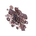 thumbnail image 2 of Kearding 40 Uds., joyería, fabricación de Metal, colgantes mixtos, engranaje DIY, accesorio Steampunk mecánico, hallazgos de rueda, Artesanía rojocobre, 2 of 6