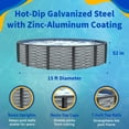 thumbnail image 3 of Blue Wave Affinity 15-ft Round 52-in Deep 7-in Top Rail Resin Above Ground Swimming Pool Package, 3 of 7
