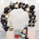 thumbnail image 5 of Kit de guirnalda de globos negros y dorados, 121 piezas de confeti de látex metálico reutilizable, kit de arco de globos negros y dorados, decoración de fondo de fiesta para fiesta de cumpleaños., 5 of 5