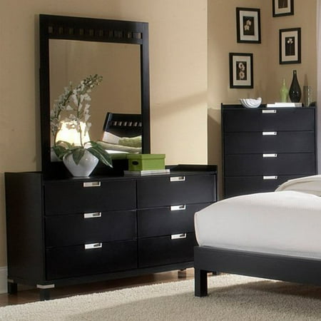 Lewiston 6 Drawer Dresser - Black