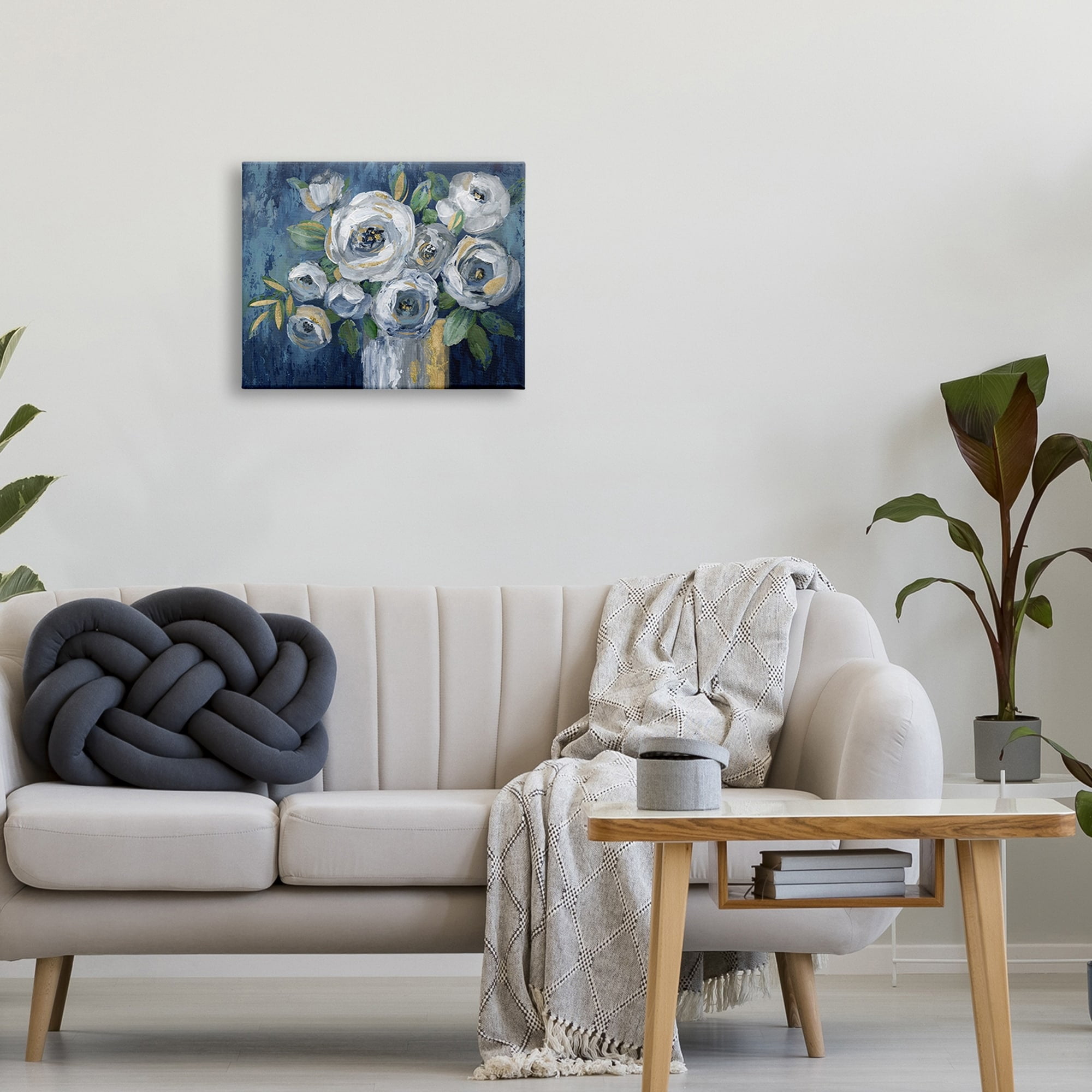 Stupell Industries Traditional White Peonies Flower Bouquet Painting , 20 x 16, Design by Nan