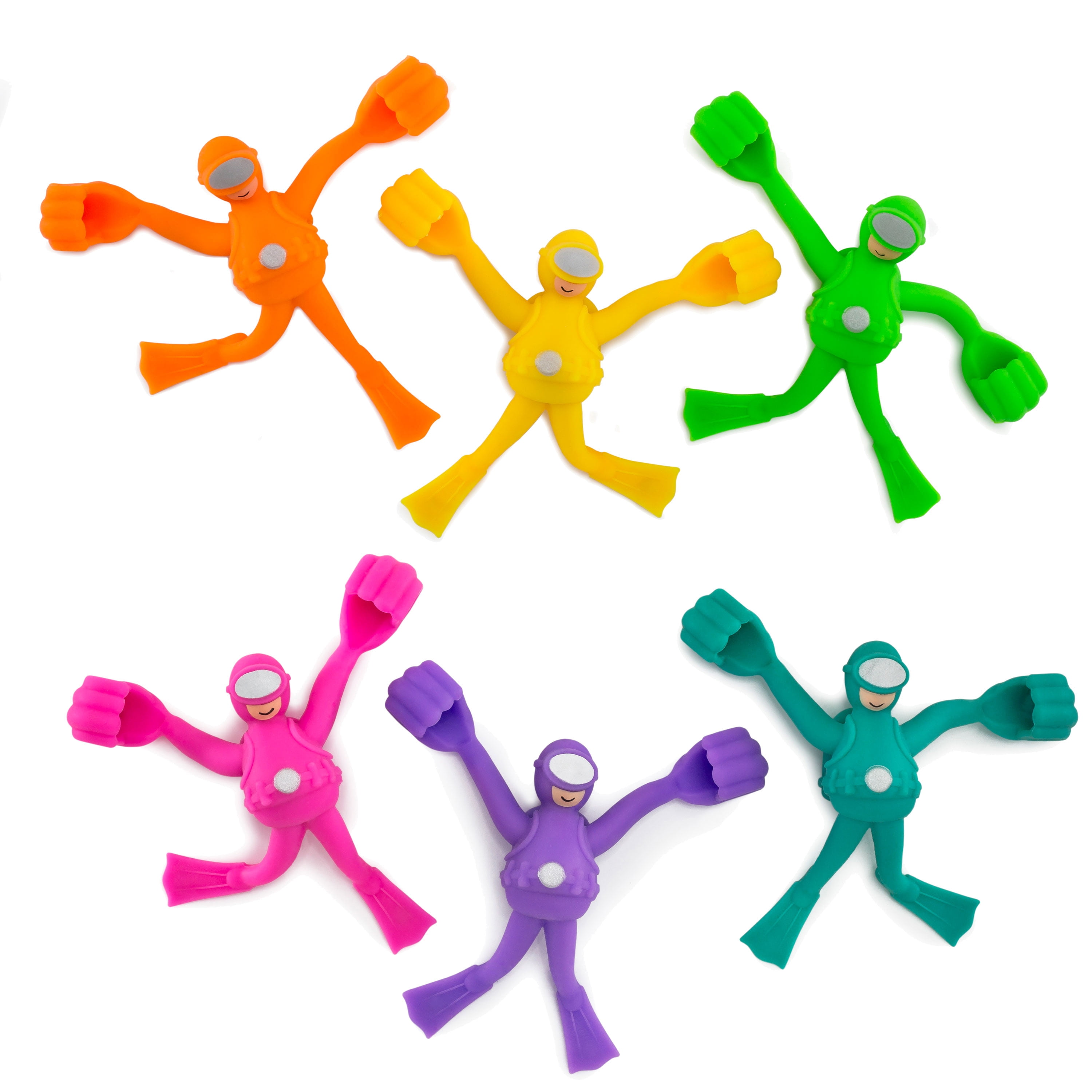 (3 pack) Play Day Flip Flying Dive Stix Pool Toy Dive Set for Children, 6 pack, Multicolor