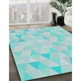 thumbnail image 2 of Ahgly Company Indoor Rectangle Patterned Blue Green Novelty Area Rugs, 5' x 8', 2 of 6