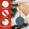 thumbnail image 4 of Cauagu Love Music Pattern Acrylic Christmas Pendant,1-Pack Christmas Ornaments Xmas Tree Decor Christmas Décor with Ribbon Cute Tree Hanging for Party Favors-Round Shape, 4 of 7