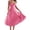 Pink, variant on EGNMCR Summer Dresses Women Trendy Women Off Shoulder Sleeveless Dress Princess Dress