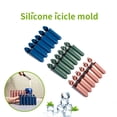 thumbnail image 1 of 3 mini moldes de silicona para cubitos de hielo (azul/verde/rosa) con tapas, estrechos y largos, fáciles de empujar y poner, adecuados para llenar bebidas embotelladas., 1 of 5