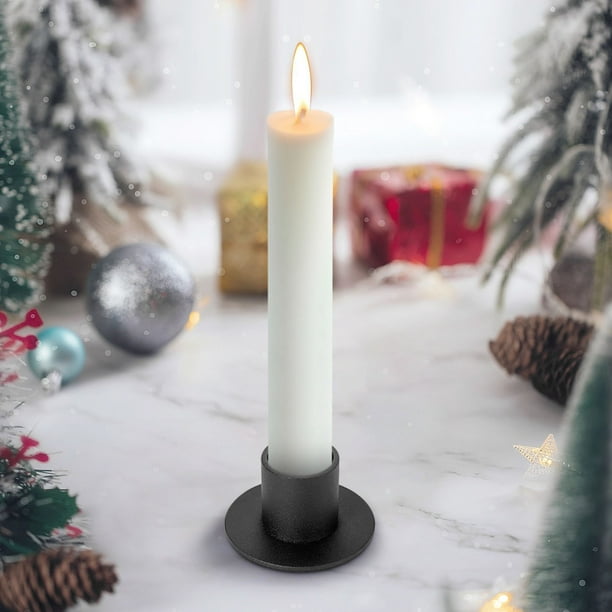 Portavelas cónicos | Candelabros de mesa para una decoración elegante del hogar | Juego de 2 portavelas de ABS para comedor, centros de mesa de boda y cenas románticas