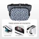 thumbnail image 5 of Disketp black Skull white Riñonera de Doble Capa, Bolsa de Cintura Ajustable para Viajes, Correr y Senderismo, Riñonera Ligera para Hombre y Mujer, 5 of 9