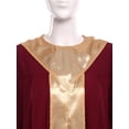 thumbnail image 5 of Raenseen Womens Choir Robe Flared Long Sleeve Ruffled Clergy Dresses Burgundy S, 5 of 7