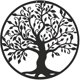 thumbnail image 2 of Sincero Arte de pared de metal Arte del árbol de la vida Letrero familiar Decoración de pared de árbol de metal Decoración del hogar Colgante de pared decorativo Decoración del hogar Escultura de par, 2 of 5