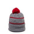 thumbnail image 4 of Outdoor Cap KNF-100 Watch Cap with Black Fleece Lining-Heathered Grey/Red, 4 of 4