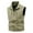 Khaki, variant on Mens Vest Cargo Jackets Men's Big&Tall Workout Jacket Standing Collar Multi-Pockets Outdoor Coat Black XXL