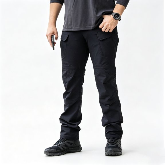 Men Utility Cargo Pants Stretch Ripstop 6 Pocket Durable Outdoor Work Pants S-XXL