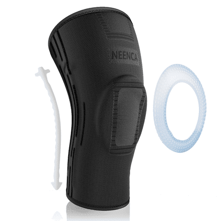 

NEENCA 2 Pack Knee Braces Professional Knee Support with Patella Gel Pad & Side Stabilizers Compression Bandage Sleeves for Knee Pain Sports Workout Arthritis ACL Running Joint Relief