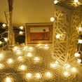 thumbnail image 1 of Patio string Lights 100 LED/33ft Crystal Ball Waterproof LED string lights Indoor outdoor globe string Lights, 1 of 4
