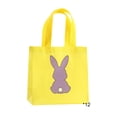 thumbnail image 3 of Easter Gift Bags 12 Pack with Rabbit Pattern Holiday Party Favor Bags for Small Presents in 1 Colors(1#Yellow), 3 of 6