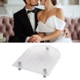 thumbnail image 4 of Clear Serving Tray, Stable Feet Coffee Table Tray  for Photography U Shape 26x20x3.5cm,Shell Shape 27.5x17.5x4.5cm,Oval Shape 30x12x3.5cm, 4 of 8