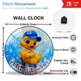 thumbnail image 3 of Round Decorative Clock: Summer Duck Glass Wall Clock,  Duck Spring Wall Clock  for Homes, Bars, Offices, Man Caves, Garages, And Living Rooms .Also Makes A Great Gift. Style 12×12inch(30×30cm), 3 of 8
