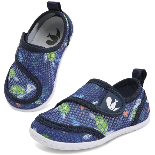 Zapatos acuáticos FEETCITY para niños pequeños y niñas, de secado rápido, playa