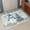 Blue, variant on Small Door Mat Indoor Outdoor 15.7"x23.6", Marble Grey Absorbent Non Slip Entry Rug, Modern Gold Luxury Neutral Texture Low Profile Welcome Mat for Front/Side Door Apartment Entrance Bathroom