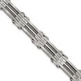 thumbnail image 1 of Bracelet en Fil d'Acier Inoxydable Brossé et Poli 8.5 Po, 1 of 2