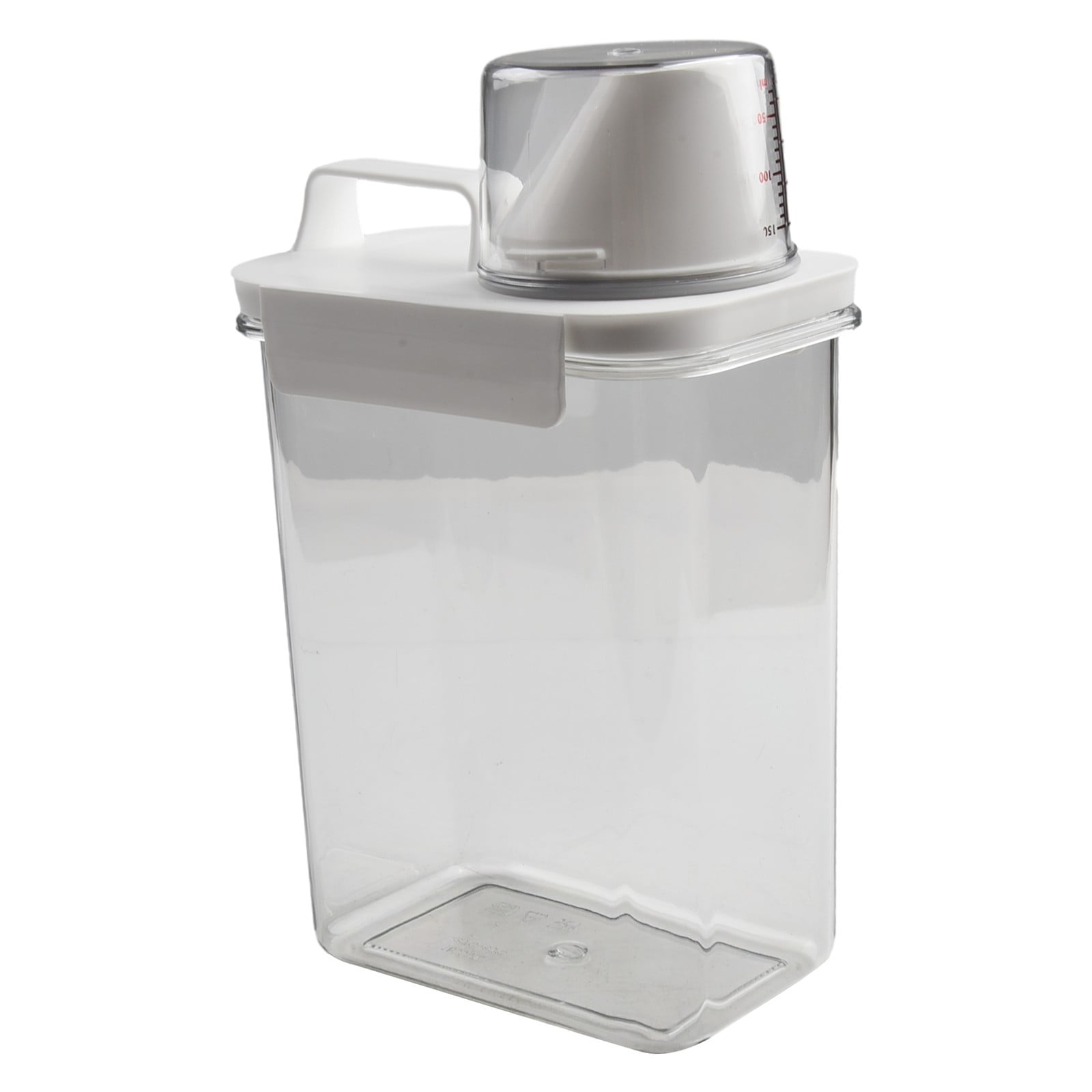 Airtight Detergent Dispenser with Measuring Cup, Washing Powder Dispenser